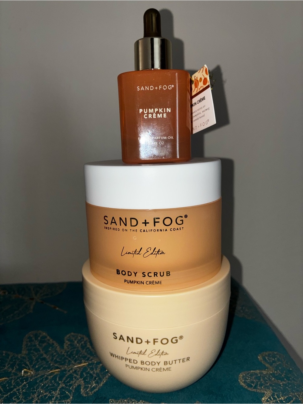 Sand and Fog Pumpkin Crème set